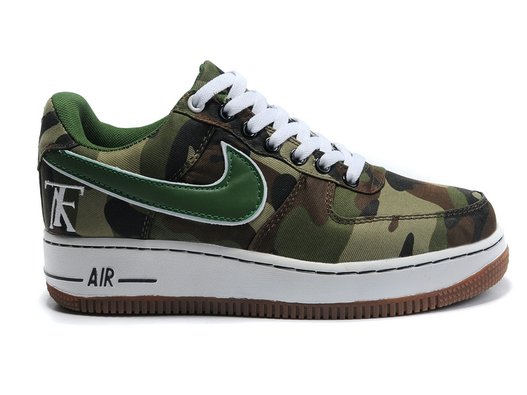 Nike Air Force Camouflage AF1 nouveaux hommes bruns (4)